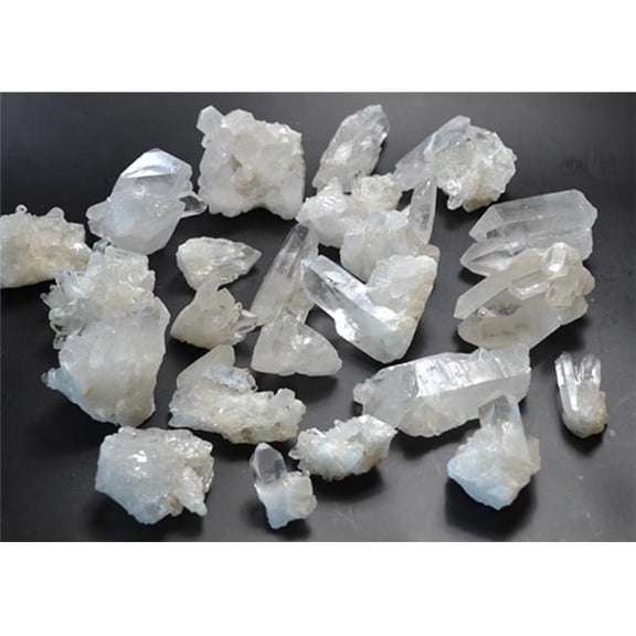 AzureGreen GFQUA3 3 lbs Flat of Quartz Cluster