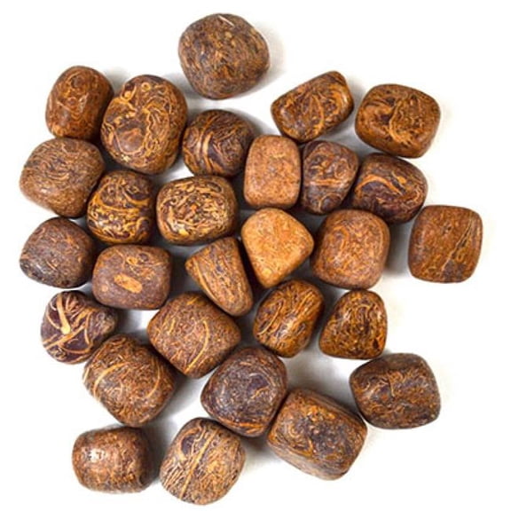 AzureGreen GTJASCB 1 lbs Jasper Calligraphy Arabic Tumbled Stones