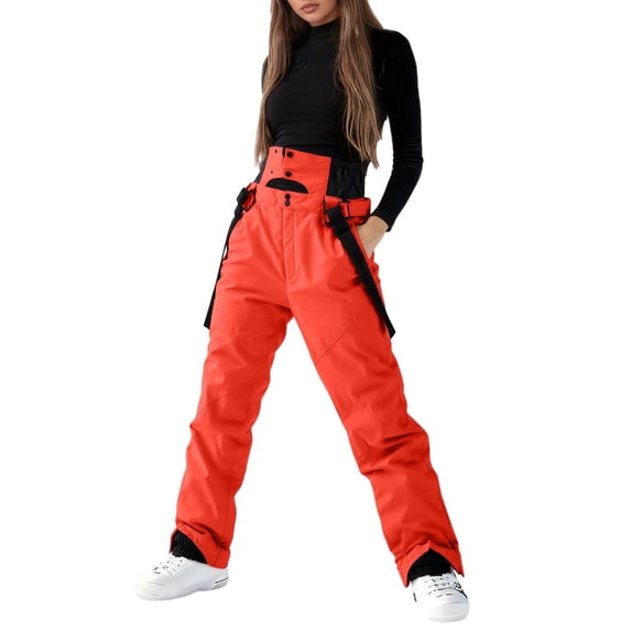 AzureSilk Ski Pants Women Insulated Ski Bib Overalls Snowboarding Pants Adjustable Shoulder Strap Snowsuit, Sizes XS-3XL