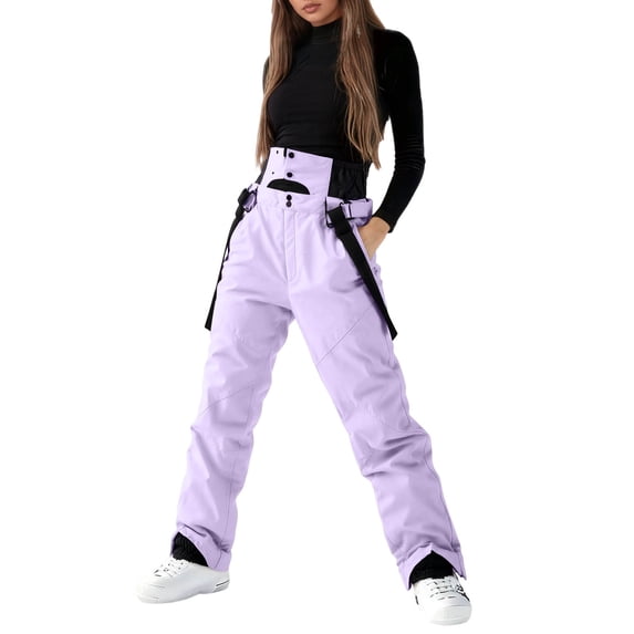AzureSilk Ski Pants Women Insulated Ski Bib Overalls Snowboarding Pants Adjustable Shoulder Strap Snowsuit, Sizes XS-3XL