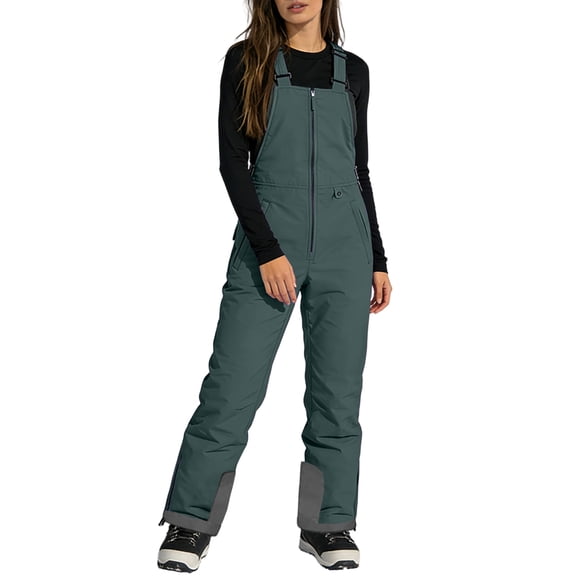 AzureSilk Women's Essential Insulated Ski Bibs Water Resistant Snow Pants for Skiing & Snowboarding Ski Pants Women Insulated Ski Bib Overalls Snowboarding Pants