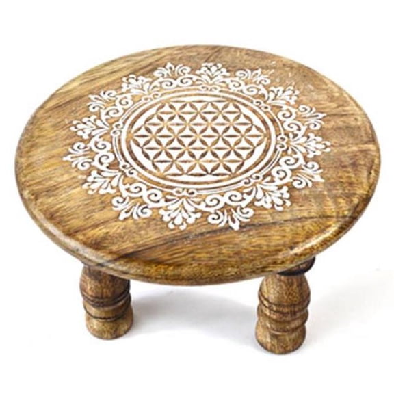 Azuregreen RAT7159 6 x 4 in. Flower of Life Altar Table