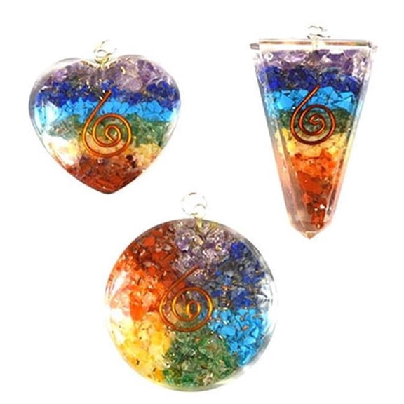 Azuregreen JP0154 Chakra Orgone for Point, Heart & Round - Set of 3