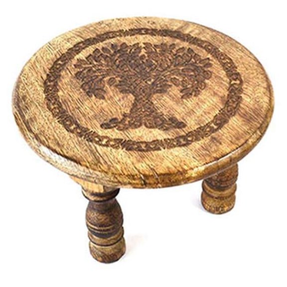 Azuregreen RAT7139 6 Dia. x 4 in. Tree of Life Altar Table