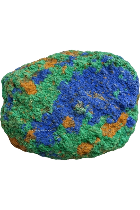 Azurite Crystals and Healing Stones Mineral Specimen - Premium Semi Precious Gem Stones for Spiritual Growth - Healing Geode Cluster for Meditation