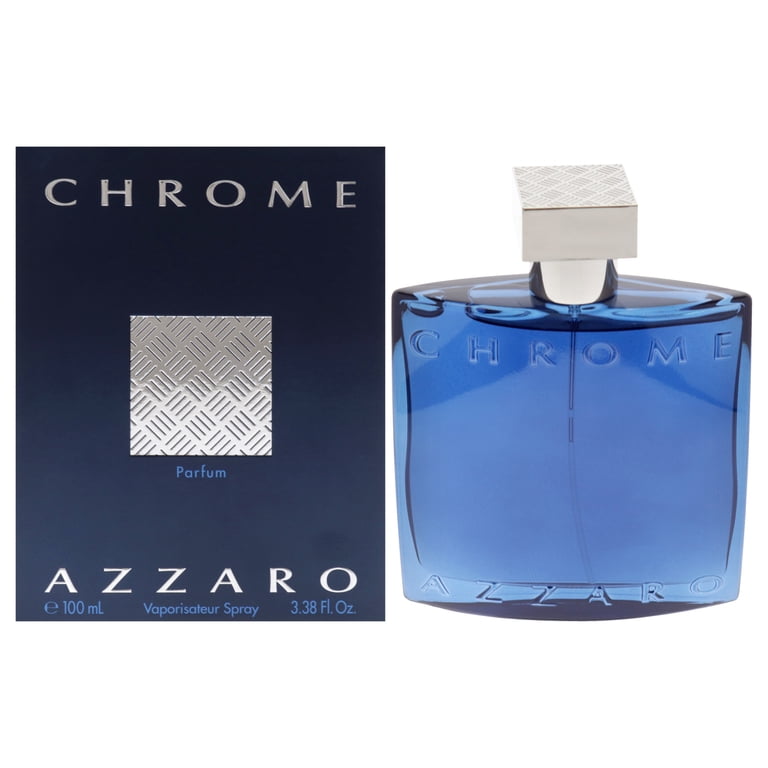 Azzaro Chrome, 3.38 oz Parfum Spray, Citrus Aromatic Fragrance for