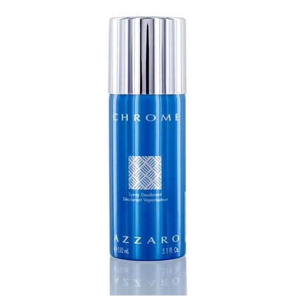 Azzaro Chrome Deodorant Spray for Men, 5.1 Oz