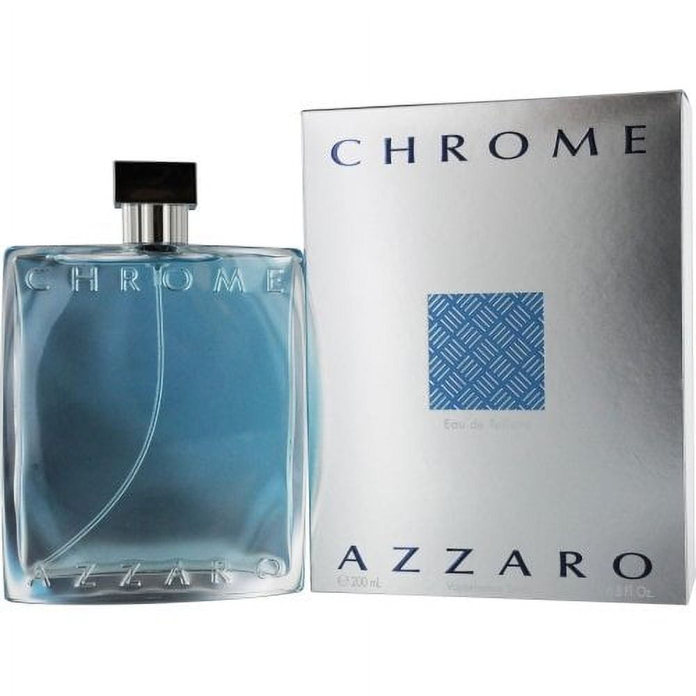 Azzaro Chrome EDT Spray, Citrus Aromatic Cologne for Men, 6.80 Oz