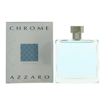 Azzaro Chrome Eau de Toilette, Cologne for Men, 3.3 fl oz