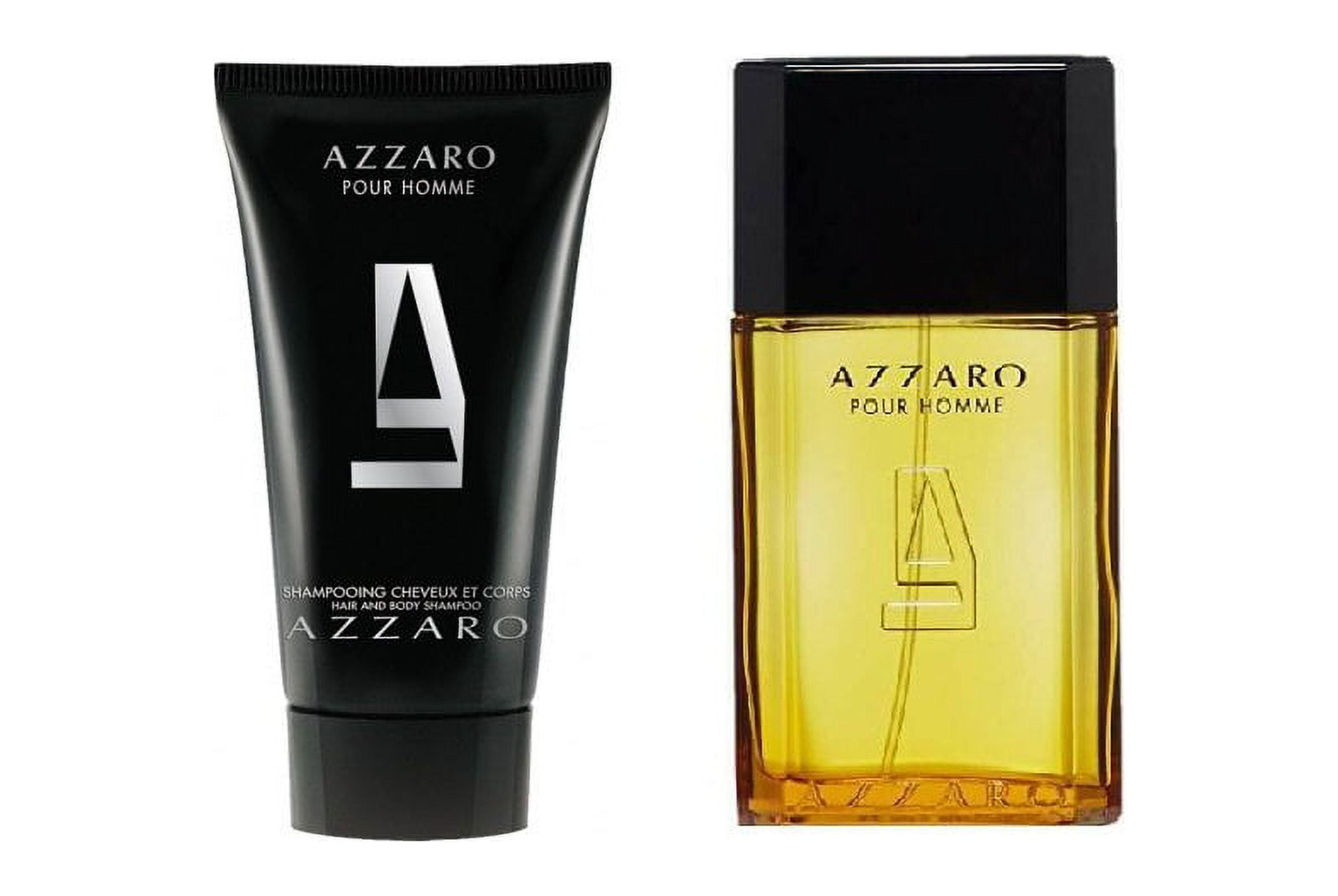 Azzaro Homme 1.7 oz EDT mens cologne spray+ 1.7 shampoo Set NIB