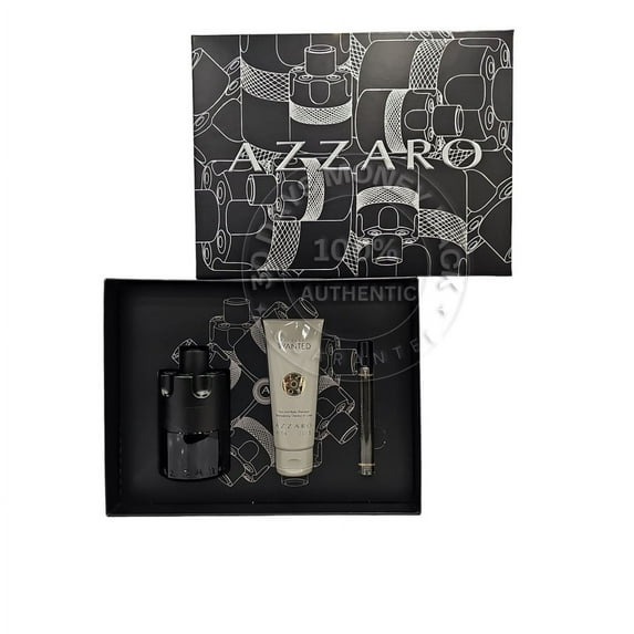 Azzaro The Most Wanted 3 Pcs EDP Intense Gift Set For Men NEW