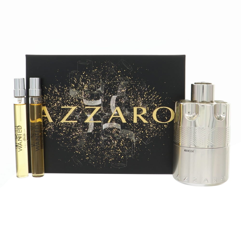 Azzaro Wanted 1 Eau De Parfum Spray by Azzaro Gift Set for Men