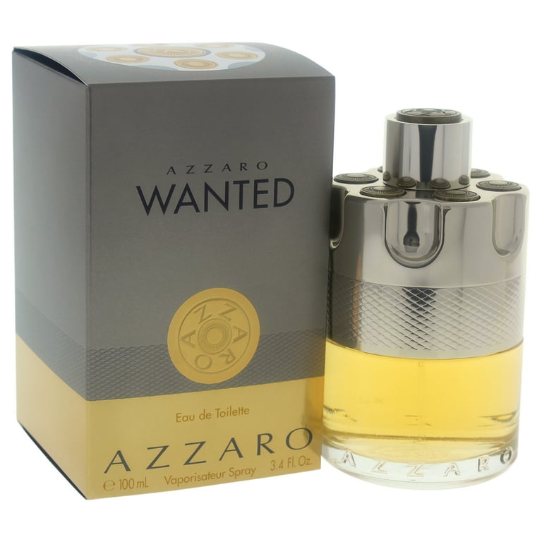 Azzaro Wanted Men's EDT Perfume, Woody Spicy Fragrance, 3.4 oz