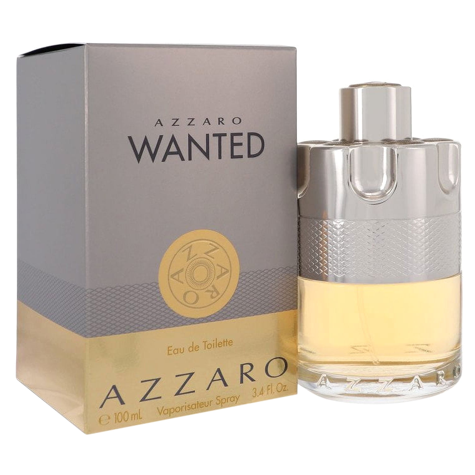 Azzaro Wanted EDT Spray, Refreshing Oriental Woody Fragrance, 3.4