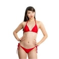 thumbnail image 1 of Azzul Swimwear Swimsuit ALEXA BOTTOM Triangle UV/Chlorine Resist Size S Color Red, 1 of 2