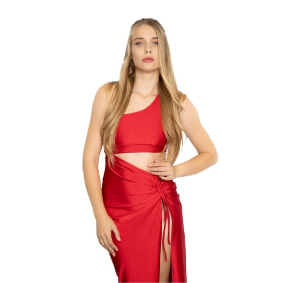 Azzul Swimwear Swimsuit VICTORIA Bralette UV/Chlorine Resist Size S Color red