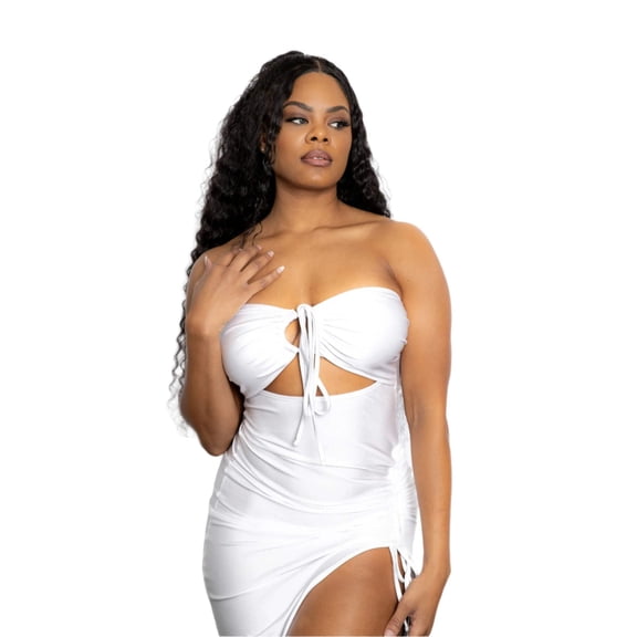 Azzul Swimwear Swimsuit GABRIELA Bralette UV/Chlorine Resist Size S Color white