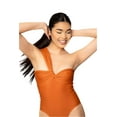 thumbnail image 1 of Azzul Swimwear Swimsuit GOBI Bralette UV/Chlorine Resist Size S Color Orange, 1 of 10