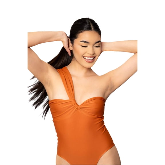 Azzul Swimwear Swimsuit GOBI Bralette UV/Chlorine Resist Size S Color Orange
