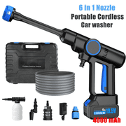 Azzunox 850PSI Cordless Pressure Washer, 4000mAh Powerful Washer Cannon with Brushless Motor, 6-in-1 Adjustable Nozzle, Portable Power Cleaner for Car, RV, Boat & Yard