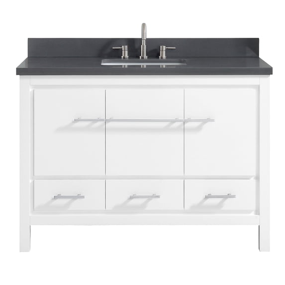 Azzuri RILEY-VS49-WT Riley 49" Single Vanity Set - White
