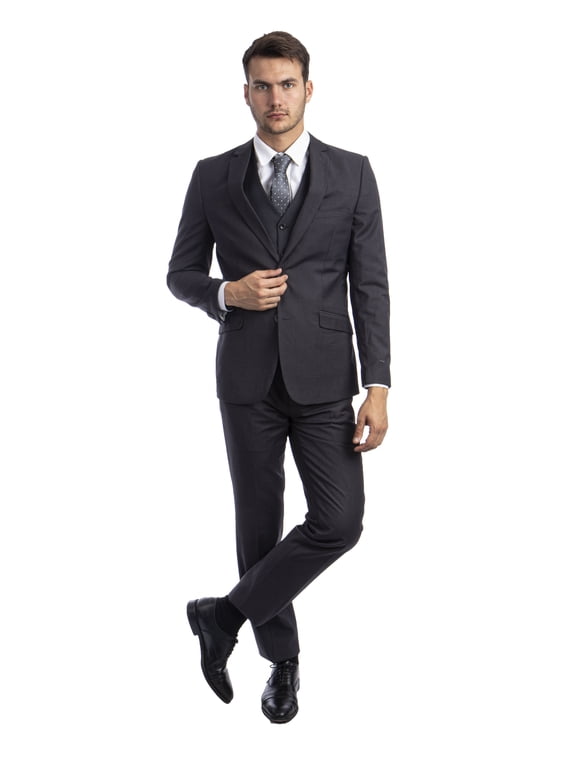 Men's 3-Piece Suit Set with Jacket, Vest, and Dress Pants