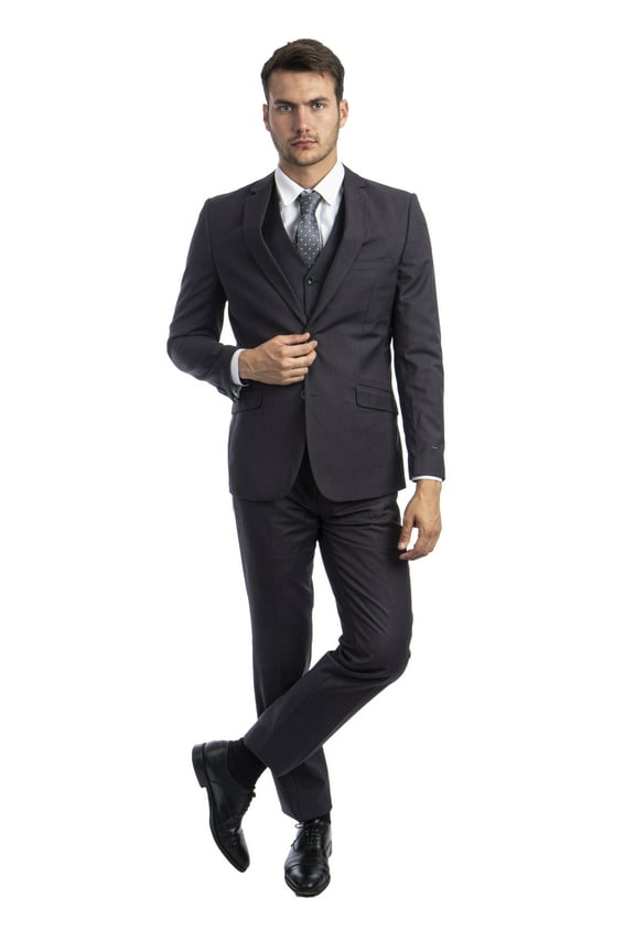 Men's 3-Piece Suit Set with Jacket, Vest, and Dress Pants
