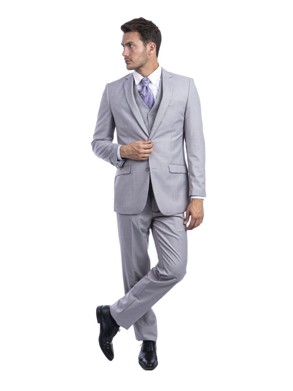 Men's 3-Piece Suit Set with Jacket, Vest, and Dress Pants