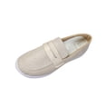 thumbnail image 1 of B-081 Beige Ladies Spring Casual Shoes Round Toe Slip On Breathable Flat Comfortable Loafers For Women, 1 of 9