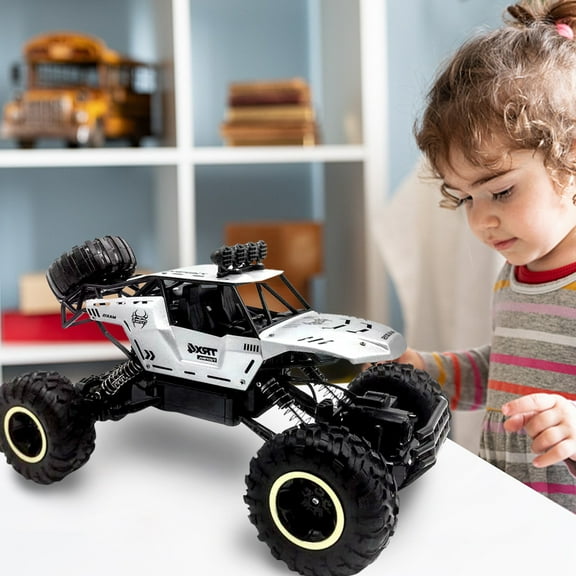 B 1:12 Scale 4Wd Rc Monster Truck 2.4Ghz Remote Control Off Road Crawler Vehicle Silver