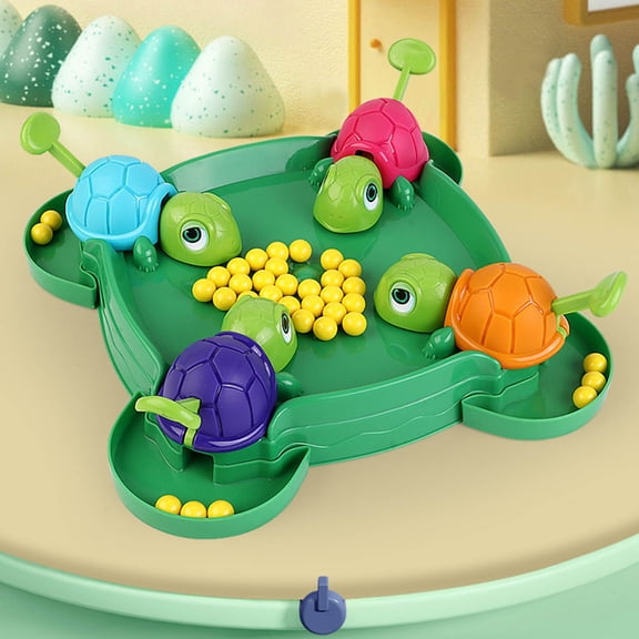 B 108 Beads Turtle Eating Game Toy Multiplayer Press Brain Desktop Board Interactive Parent Child Tabletop Competition Family Fun