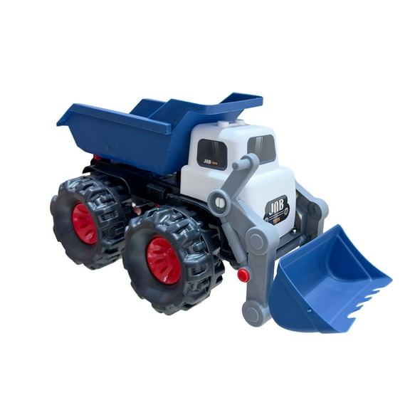 B 13.4 Inch Inertia Powered Large Excavator Bulldozer Construction Truck Toy Vehicle For Kids Sandbox Outdoor Play Fun