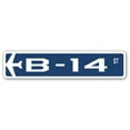 thumbnail image 1 of B-14 Street Sign Air Force Aircraft Military | Indoor/Outdoor | 30" Wide, 1 of 1