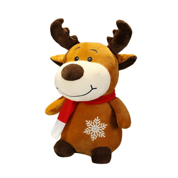 B 16 Inch Reindeer Plush Animal Toy Christmas Decoration Soft Stuffed Gift For Children Adults