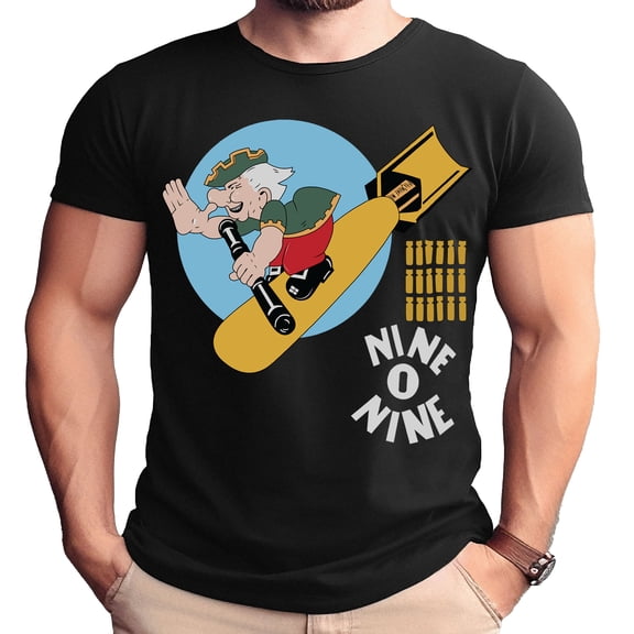 B-17 Flying Fortress Nine-O-Nine Nose Art Adult Shirt-Large