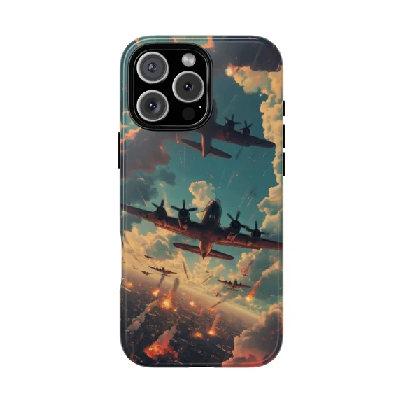 B-17 Flying Fortress World War Two Warbird Air Force Prop iPhone 11 12 13 14 15 16 17 Pro Max Case