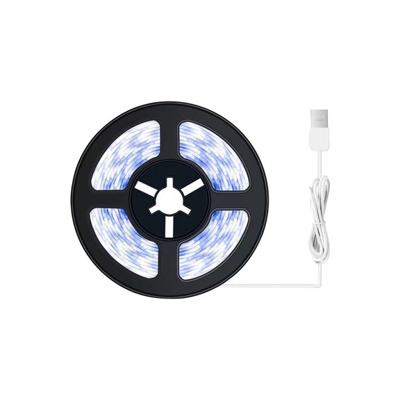 B 1Pc 2M Usb Led Motion Sensor Strip Light Pir Cabinet Wardrobe Stair Under Counter Auto On/Off