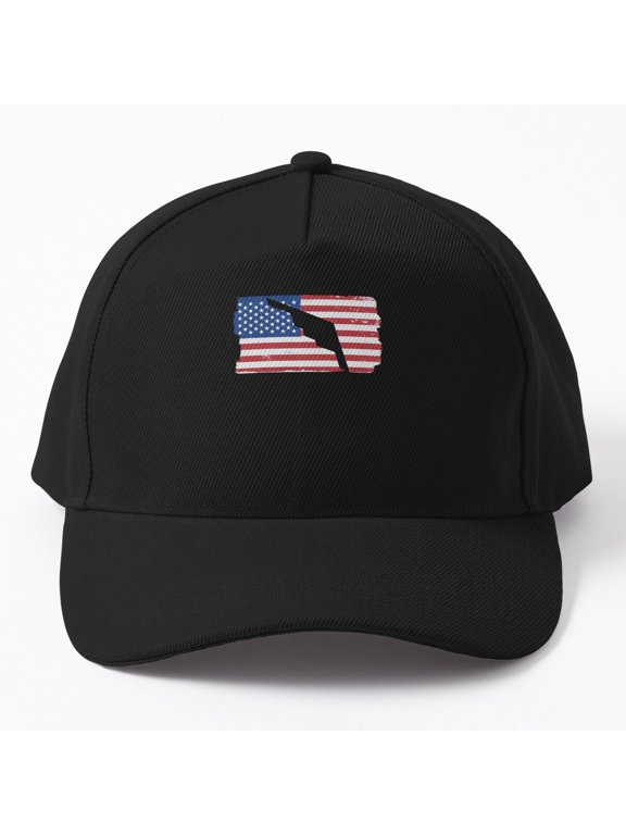 B-2 Stealth Bomber Baseball Hat, American Flag Military Airplane Aviation Design, Cap