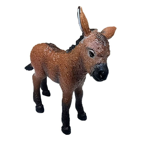 B 2026 Desktop Donkey Figure Handmade Play House Toy For Kids Plastic