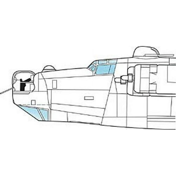 B-24 H/J Liberator Vacuform Canopy / Glazing for Revell (1/48 model kit accessory)