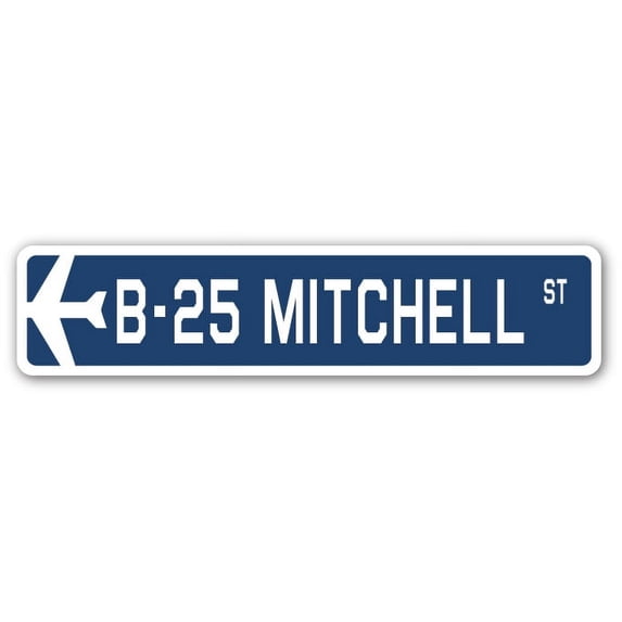B-25 Mitchell Street [3 Pack] of Vinyl Decal Stickers | Indoor/Outdoor | Funny decoration for Laptop, Car, Garage , Bedroom, Offices | SignMission