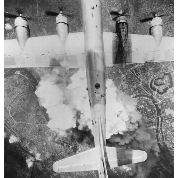 B-29 Superfortress Over Osaka History (24 x 36)