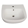 thumbnail image 1 of B/3-151WH Elena 600 Pedestal Lavatory Basin 1 Hole  White, 1 of 1