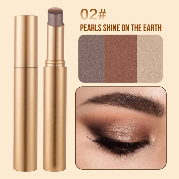 B 3 In 1 Gradient Eyeshadow Stick Cream Pen With Built In 3 Shades Waterproof Long Lasting