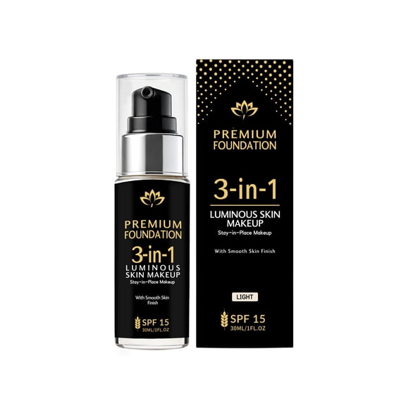 B 30Ml 3 In 1 Multi Effect Foundation Brightens Sets Makeup Long Time Smooths Daily