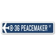 thumbnail image 1 of B-36 Peacemaker Street Sign Air Force Aircraft Military | Indoor/Outdoor | 36" Wide, 1 of 1