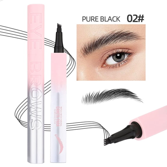B 4 Prong Waterproof Eyebrow Pencil For Microblading Look 5Ml
