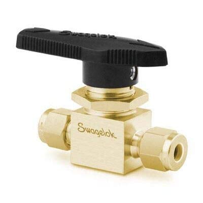 B-45S8 | Swagelok 40 Series Ball Valve, Inlet/Outlet : 1/2" Tube : OD Compression, 2,100 psi, Brass