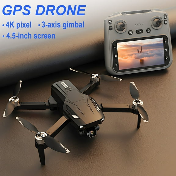 B 4K Gps Drone 4.5 Inch Screen Remote 5G Fpv 1500M Range 28 Min Flight Rc Quadcopter No Obstacle Avoidance