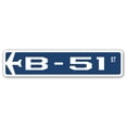 thumbnail image 1 of B-51 Street Sign Air Force Aircraft Military | Indoor/Outdoor | 30" Wide, 1 of 1